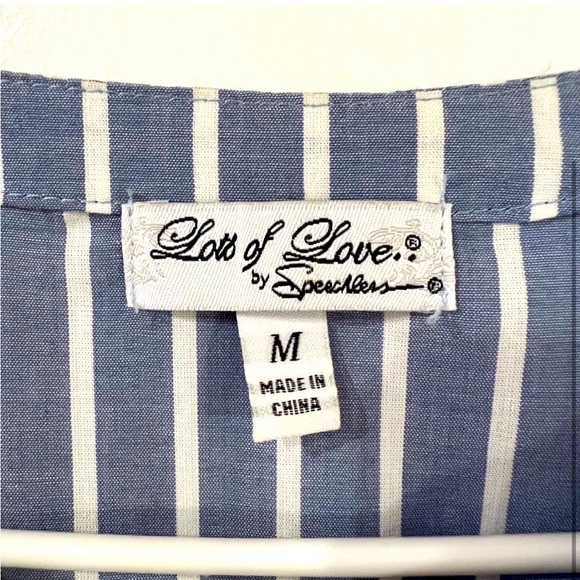 Adorable boho Embroidered Dress. Tassel tie front. Colorful florals on sleeves! - Picture 2 of 3